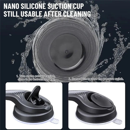 ES25 Nano Silicone Suction Cup Mount Car Dashboard / Windshield Phone Holder