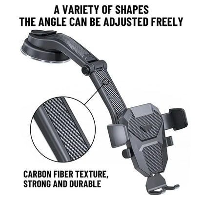 ES25 Nano Silicone Suction Cup Mount Car Dashboard / Windshield Phone Holder