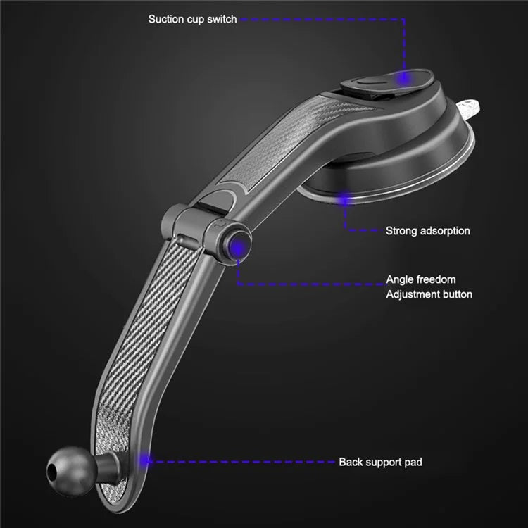 ES281 For 4-6.7 Inch Phone Mount for Car Dashboard Windshield Air Vent Suction Cup Phone Holder