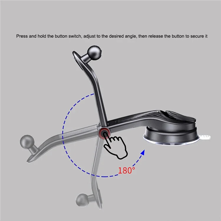 ES281 For 4-6.7 Inch Phone Mount for Car Dashboard Windshield Air Vent Suction Cup Phone Holder