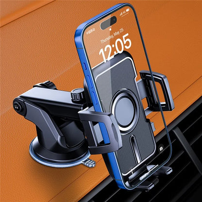 D55+LS Phone Holder Bracket with Suction Cup Base for Car Dashboard Windshield