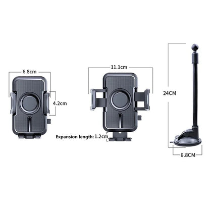 D55+RY Flexible Hose Car Dashboard Windshield Suction Cup Mount Phone Holder Bracket