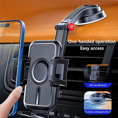 Car Suction Cup Phone Holder Air Vent Dashboard Windshield Phone Mount
