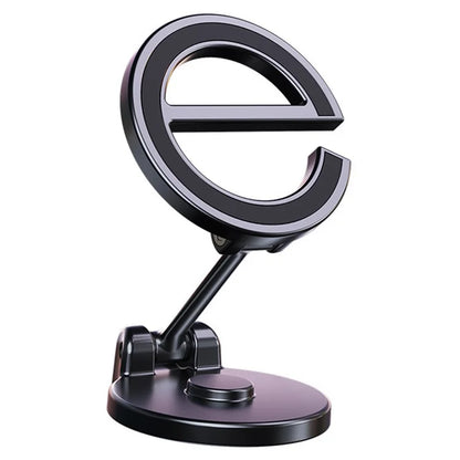 D38 E-Shape Alloy Magnetic Car Phone Holder for iPhone 16 / 16 Plus / 16 Pro / 16 Pro Max Car Dashboard Folding Mount
