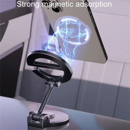 D38 E-Shape Alloy Magnetic Car Phone Holder for iPhone 16 / 16 Plus / 16 Pro / 16 Pro Max Car Dashboard Folding Mount