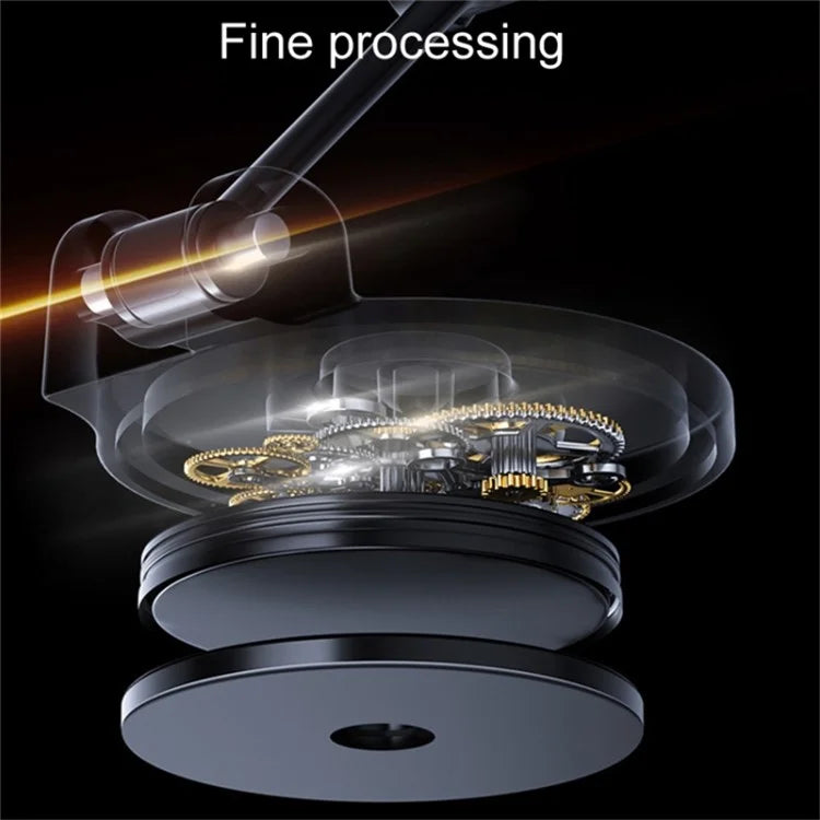 D38 E-Shape Alloy Magnetic Car Phone Holder for iPhone 16 / 16 Plus / 16 Pro / 16 Pro Max Car Dashboard Folding Mount