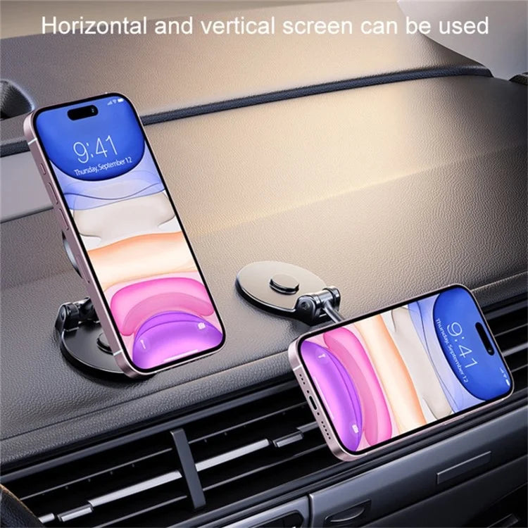 Alloy Car Mount Phone Holder Compatible with MagSafe Magnetic Phone Stand Bracket