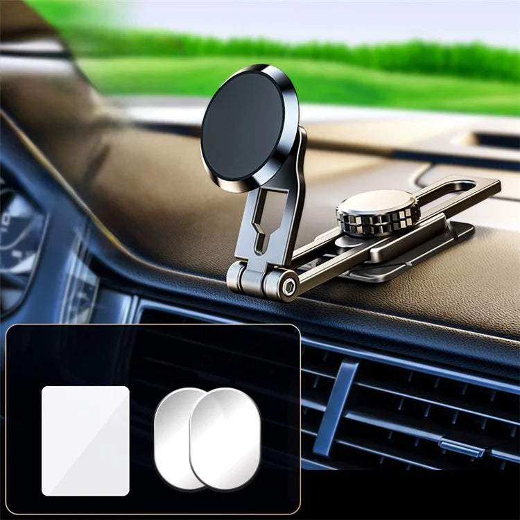 D31 Foldable Magnetic Phone Holder Car Mount Stable Cell Phone Bracket