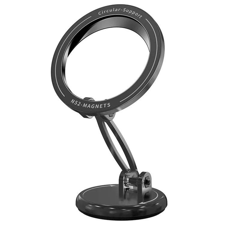 Car Mount Magnetic Phone Holder Rotary Foldable Zinc Alloy Phone Stand Compatible with MagSafe