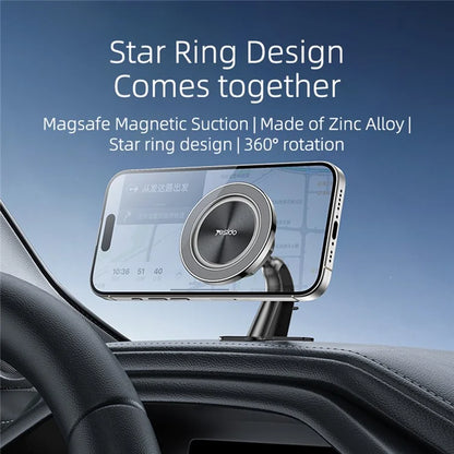 YESIDO C201 Adhesive Bottom Car Mount Phone Bracket Magnetic Holder Compatible with MagSafe