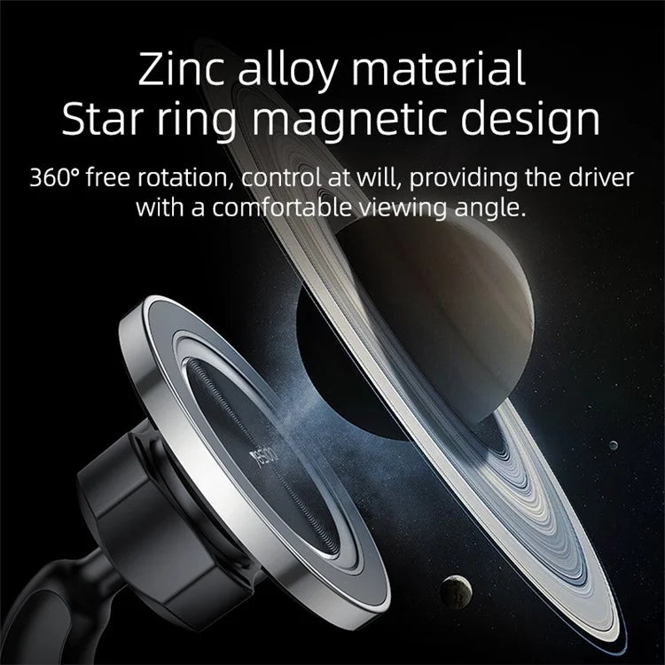 YESIDO C201 Adhesive Bottom Car Mount Phone Bracket Magnetic Holder Compatible with MagSafe