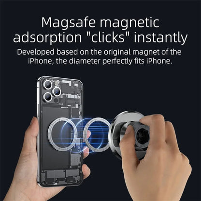 YESIDO C179 Suction Cup Bottom Car Strong Magnetic Mount Zinc Alloy Cell Phone Holder Bracket