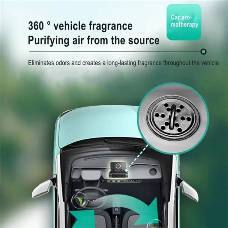 Car Phone Holder 4-in-1 Car Aromatherapy Vehicle Radiator Temporary Parking Number Sign