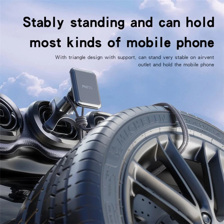 YESIDO C246 Car Air Outlet Hook Clip Magnetic Mobile Phone Holder Bracket