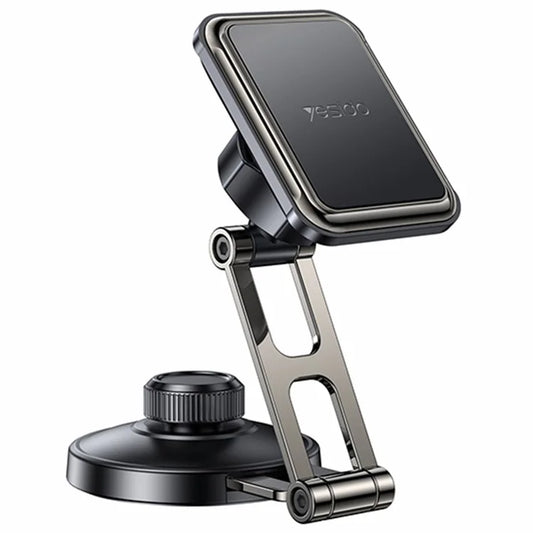 YESIDO C264 Dual Shaft Car Dashboard Monitor Mount Magnetic Phone Holder Adjustable Cellphone Stand