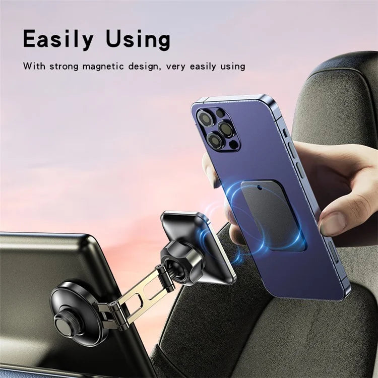 YESIDO C264 Dual Shaft Car Dashboard Monitor Mount Magnetic Phone Holder Adjustable Cellphone Stand