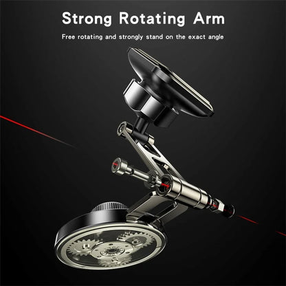 YESIDO C264 Dual Shaft Car Dashboard Monitor Mount Magnetic Phone Holder Adjustable Cellphone Stand