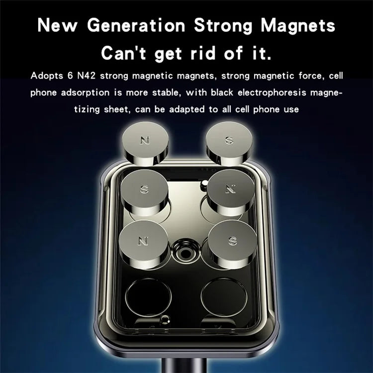 YESIDO C204 Self-Adhesive Bottom Car Dashboard Mount Phone Holder Bracket Magnetic Phone Stand