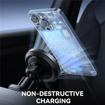 JOYROOM ZS387 15W Magnetic Wireless Charger Air Outlet Hook Car Phone Holder
