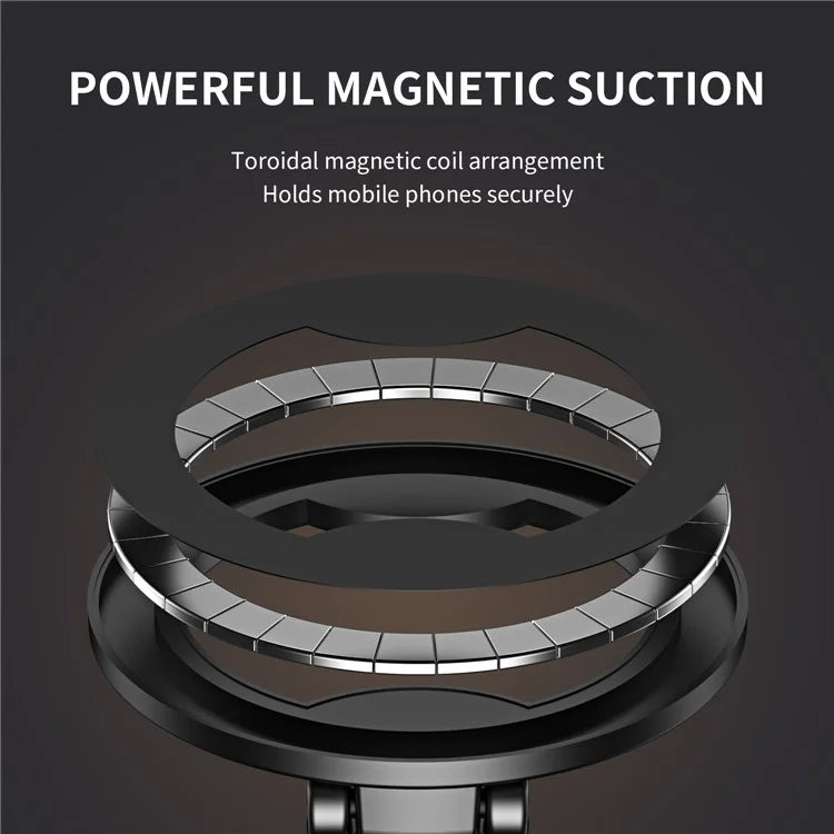 Folding Magnetic Car Mount 360 Degree Rotation Alloy Phone Holder