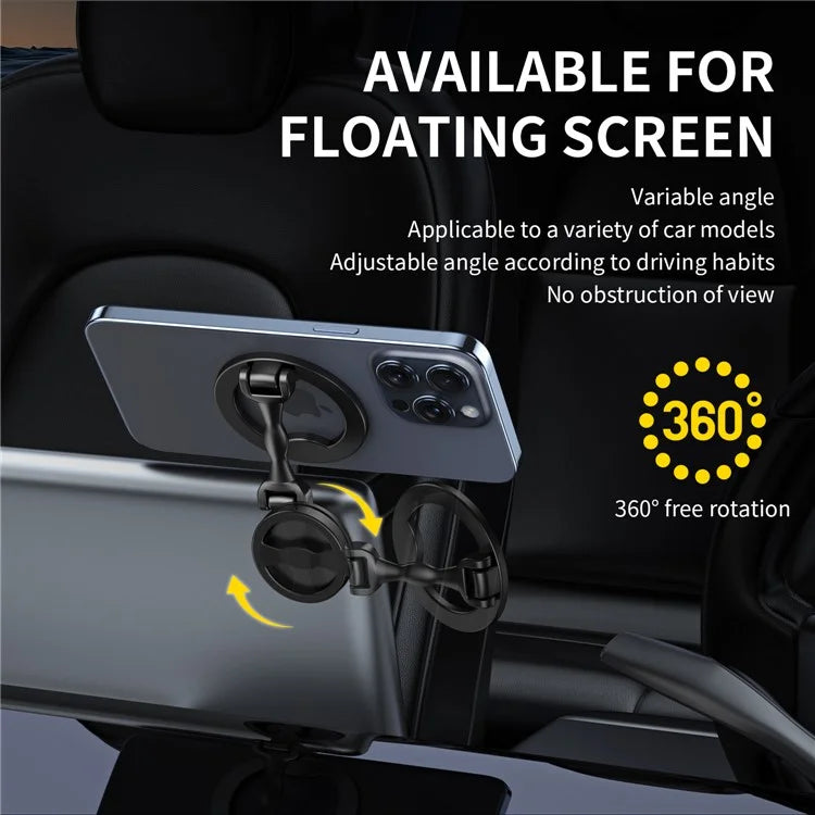 Folding Magnetic Car Mount 360 Degree Rotation Alloy Phone Holder