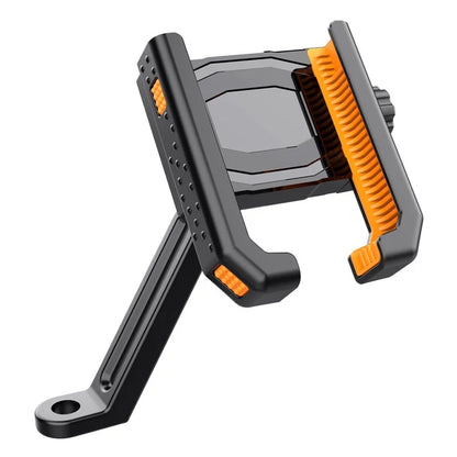 QX-24 ABS Motorcycle Phone Mount Holder Bracket (Installation On Rearview Mirror)