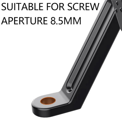 QX-24 ABS Motorcycle Phone Mount Holder Bracket (Installation On Rearview Mirror)