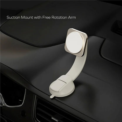 MOMAX Q2. Mag Mount 15W Magnetic Car Mount with 2 Install Base 360 Degree Rotation Phone Holder