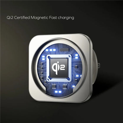 MOMAX Q2. Mag Mount 15W Magnetic Car Mount with 2 Install Base 360 Degree Rotation Phone Holder