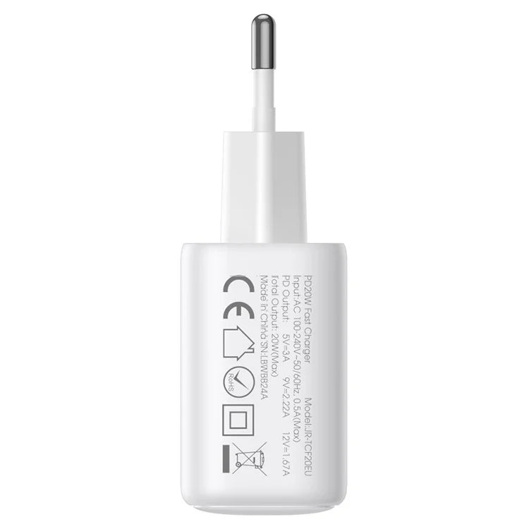 JOYROOM JR-TCF20 EU Plug PD 20W Fast Charger Type-C Charger Adapter