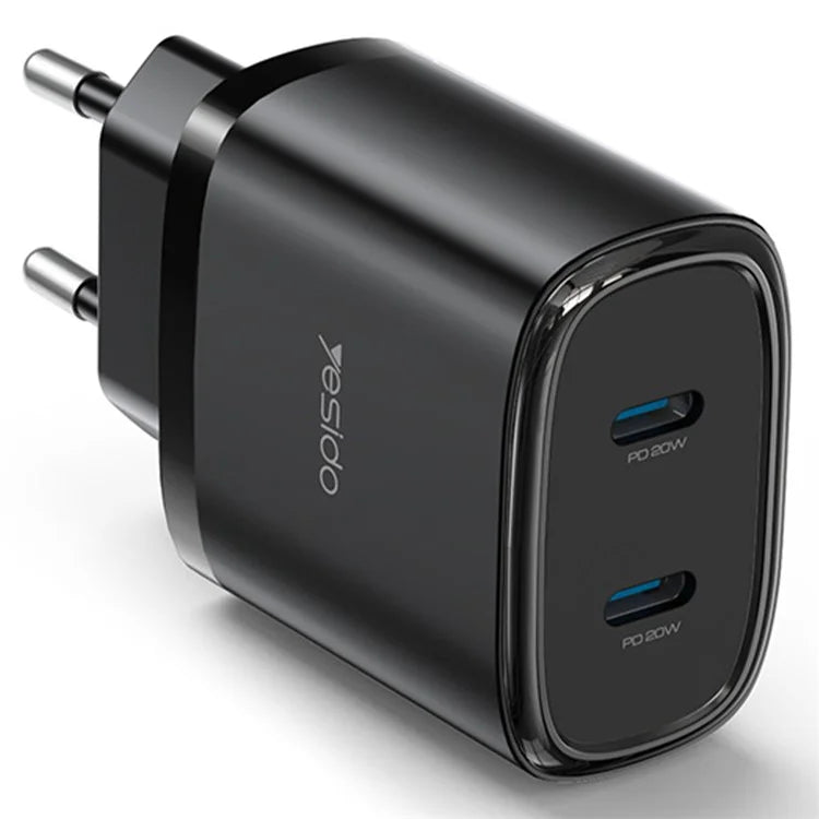 YESIDO YC56 20W EU Plug Wall Charger Adapter with Type-C Cable