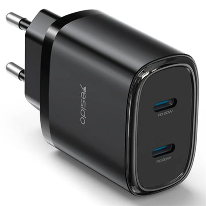 YESIDO YC56 20W EU Plug Wall Charger Adapter with Type-C Cable