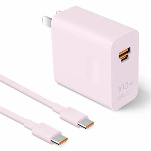 HUAWEI HW-200500C02 100W High Power Adapter USB-A + Type-C CN Plug Wall Charger with Cable