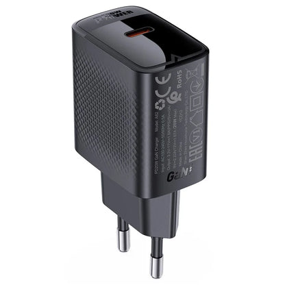 ACEFAST A82 PD 20W GaN Power Adapter Single USB-C Phone Charger