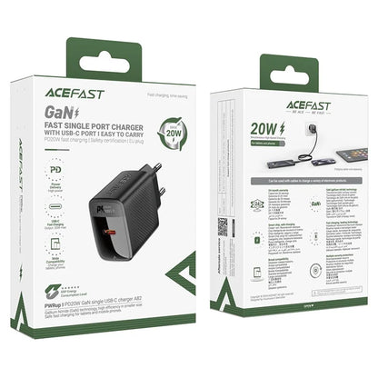 ACEFAST A82 PD 20W GaN Power Adapter Single USB-C Phone Charger