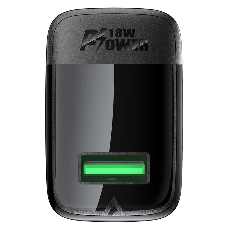ACEFAST A90 GaN Wall Charger QC 18W Single USB-A Power Adapter with Type-C Cable