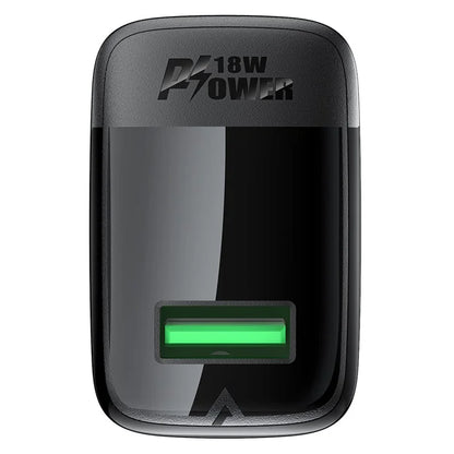 ACEFAST A90 GaN Wall Charger QC 18W Single USB-A Power Adapter with Type-C Cable