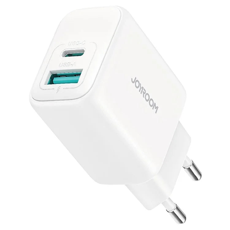 JOYROOM JR-TCF21 20W Fast Charger Type-C + USB-A Dual Port Power Adapter