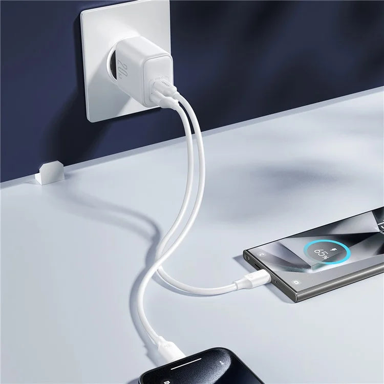 JOYROOM JR-TCF21 20W Fast Charger Type-C + USB-A Dual Port Power Adapter