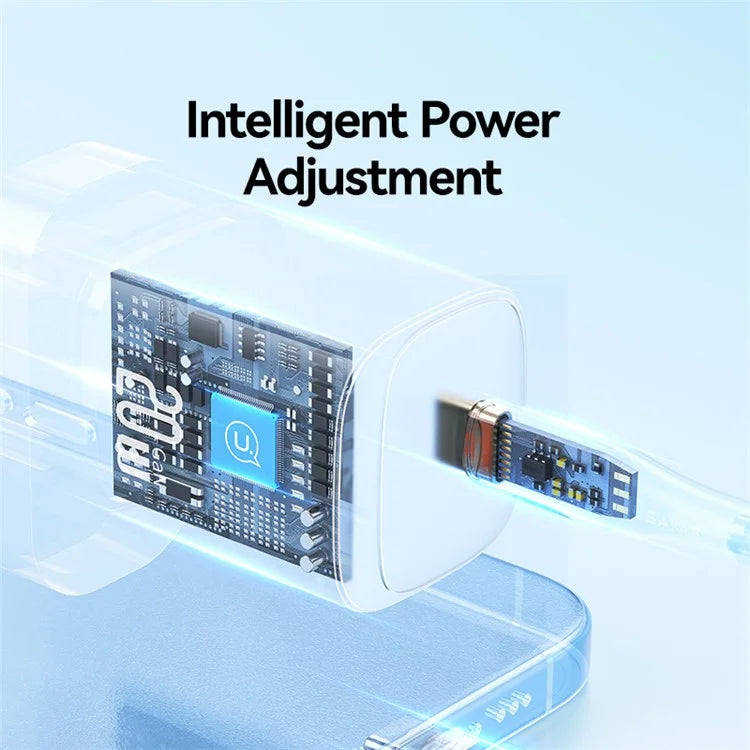 USAMS CC250 GaN Charger PD 3.0 Fast Charging 20W Wall Adapter, UK Plug