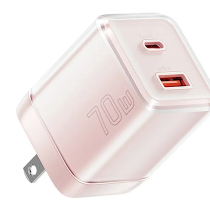 ESSAGER GaN 70W USB+Type-C Wall Charger Plug Charging Adapter