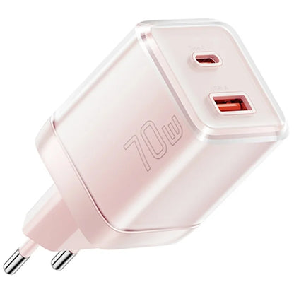 ESSAGER GaN 70W USB+Type-C Wall Charger Plug Charging Adapter