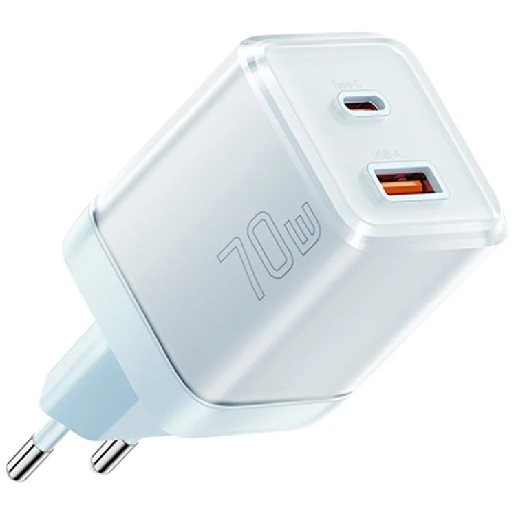 ESSAGER GaN 70W USB+Type-C Wall Charger Plug Charging Adapter