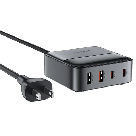 ACEFAST Z6 US Plug PD 65W GaN Charger 2 USB-C+2 USB-A Desktop Charger Power Station