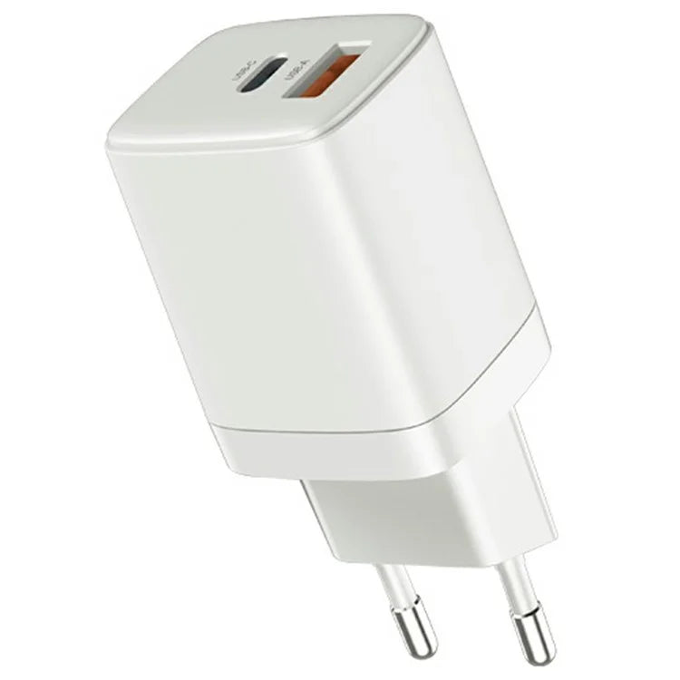 KZDOO PD 20W Wall Charger USB-C+USB-A Dual-Port Power Adapter Charger