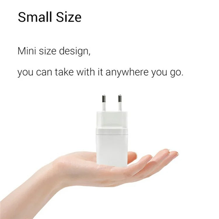 KZDOO PD 20W Wall Charger USB-C+USB-A Dual-Port Power Adapter Charger