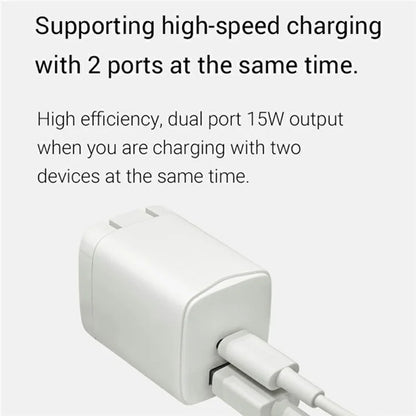 KZDOO PD 20W Wall Charger USB-C+USB-A Dual-Port Power Adapter Charger