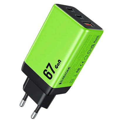 WEKOME WP-U157 67W GaN Charger Phone Fast Charging Adapter - EU Plug