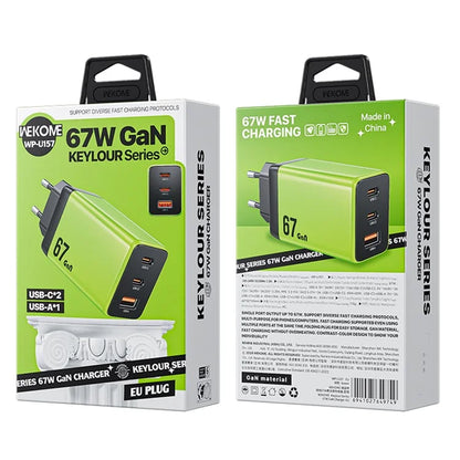 WEKOME WP-U157 67W GaN Charger Phone Fast Charging Adapter - EU Plug