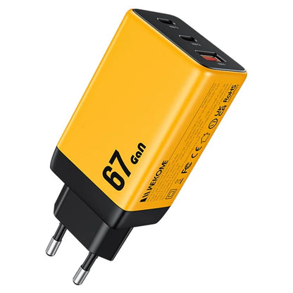 WEKOME WP-U157 67W GaN Charger Phone Fast Charging Adapter - EU Plug